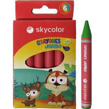 Crayones de cera Skycolor Jumbo x 6