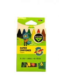 CRAYONES PIZZINI x 6