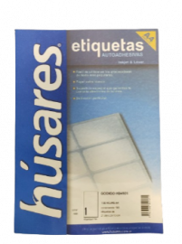 Etiqueta husares autoadh x 100hj